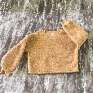 Brown fleece sweatshirt